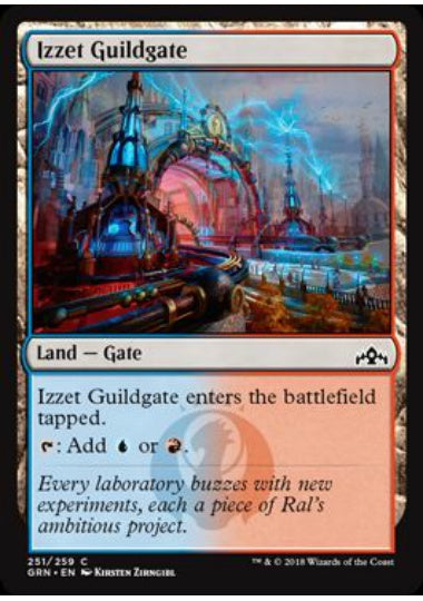 (英)【Foil】イゼットのギルド門 / Izzet Guildgate【GRN】 No.251