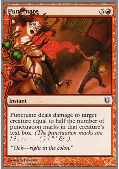 (英)【Foil】Punctuate 【UNH】 No.084