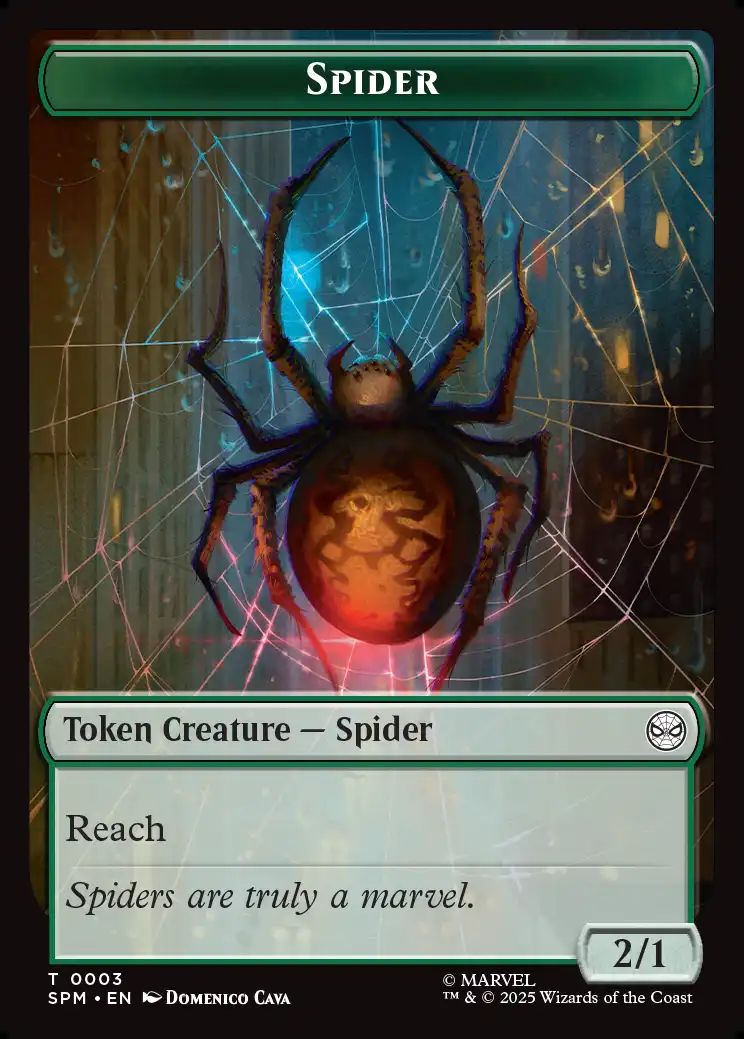 (英)蜘蛛トークン / Spider Token No.003 - 宝物トークン / Treasure Token【SPM-TOKEN】 No.007