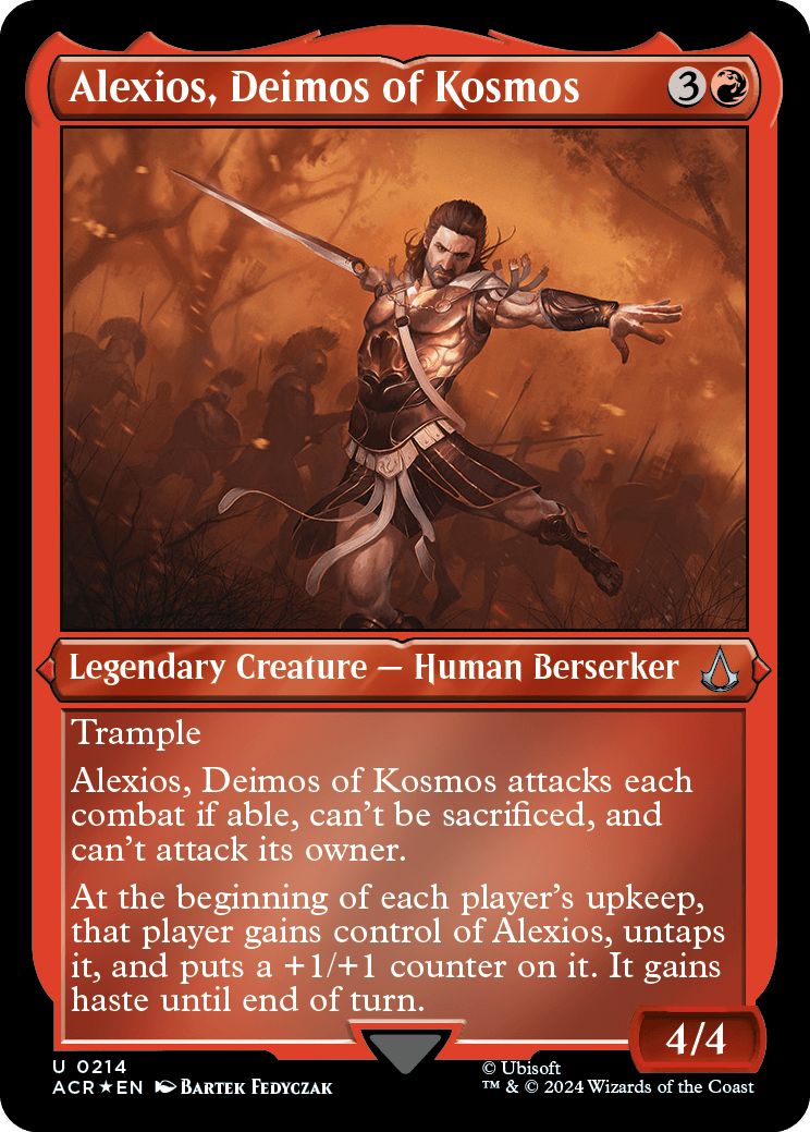 (英)【エッチングFoil】コスモスの門徒、アレクシオス / Alexios, Deimos of Kosmos【ACR】 No.214