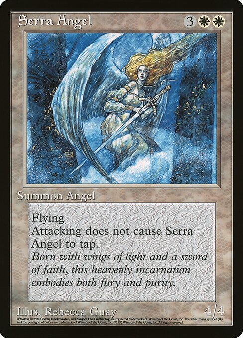 (英)セラの天使 / Serra Angel(Rebecca Guay)【PRM】 マガジンプロモ 【Oversized Card】 BIG-PRM-008 ※トーナメントで使用することはできません。