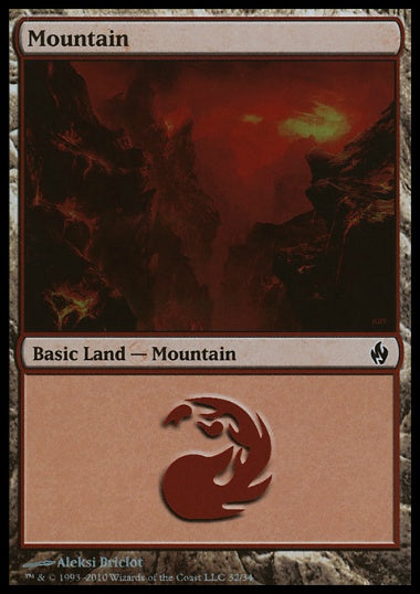 (英)【Foil】山 / Mountain【FAL】 No.032