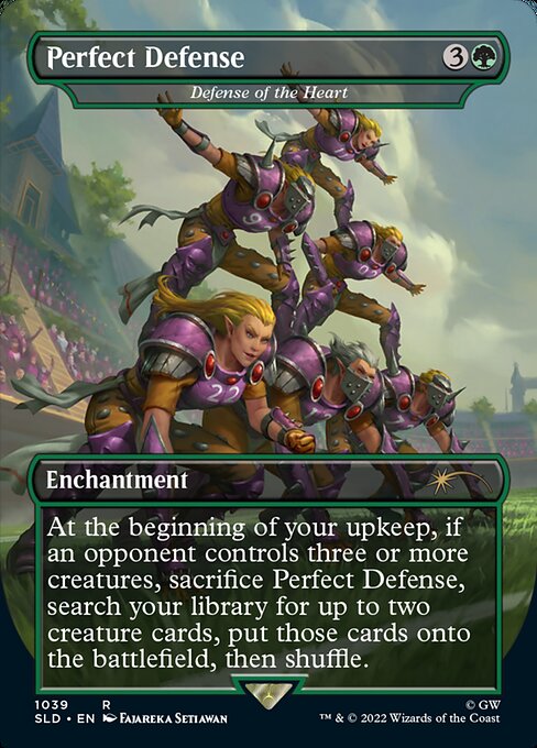 (英)【Foil】Perfect Defense[中心部の防衛 / Defense of the Heart]【SLD】Secret Lair x Blood Bowl No.1039