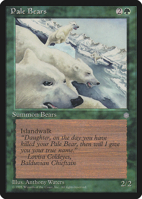 (英)Pale Bears【ICE】 No.256