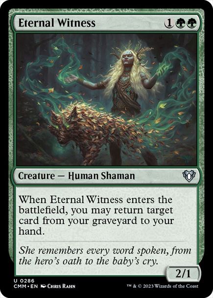 (英)【Foil】永遠の証人 / Eternal Witness【CMM】 No.0286