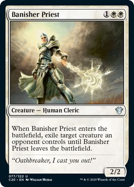 (英)放逐する僧侶 / Banisher Priest【C20】 No.077