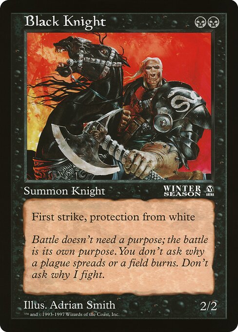 (英)黒騎士 / Black Knight【PRM】 アリーナプロモ 【Oversized Card】 BIG-PRM-041 ※トーナメントで使用することはできません。