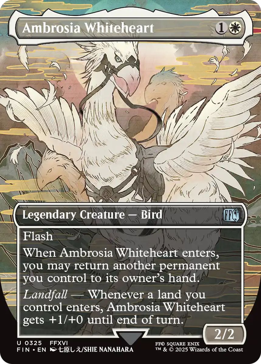 (英)【Foil】ロザリアの心、アンブロシア / Ambrosia Whiteheart ★ボーダーレス★(木版画) 【FIN】 No.325