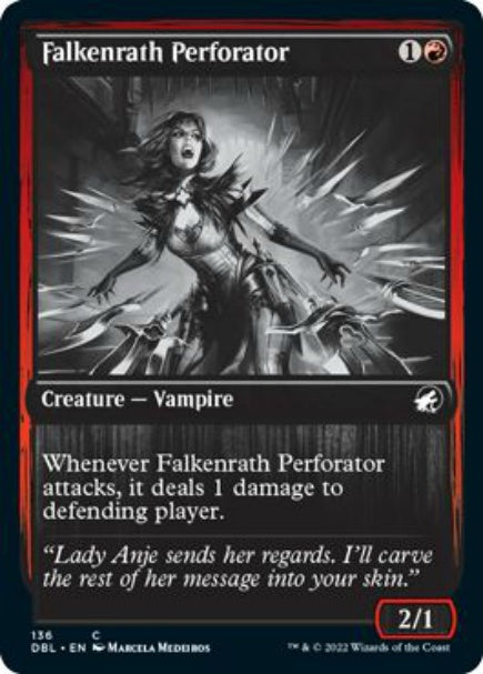 (英)【Foil】ファルケンラスの打ち抜く者 / Falkenrath Perforator【DBL】 No.136