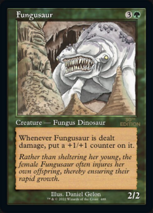 (英)キノコザウルス / Fungusaur【30A】 旧枠加工カード No.488 ※トーナメントで使用することはできません。