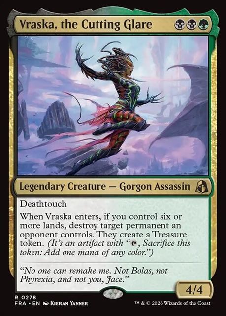 【予約商品】(英)鋭き一瞥、ヴラスカ / Vraska, the Cutting Glare【FRA】 No.278