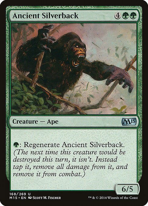(英)【Foil】年経たシルバーバック / Ancient Silverback【M15】 No.168
