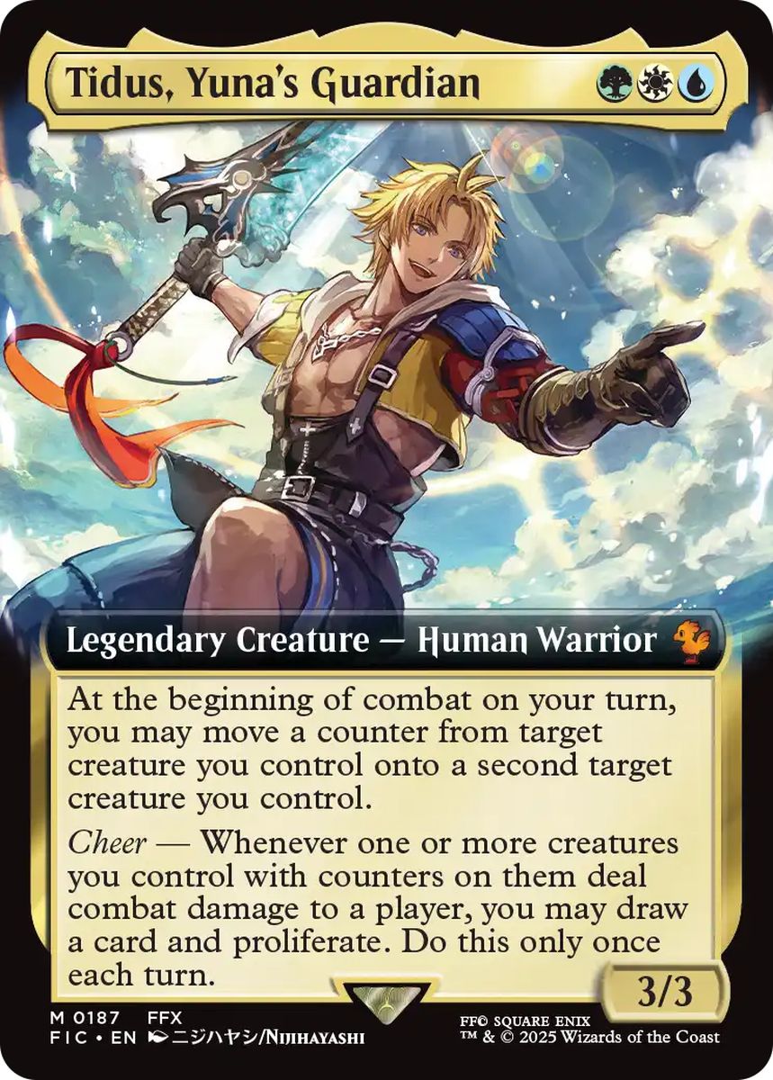 (英)【Foil】ユウナのガード、ティーダ / Tidus, Yuna's Guardian ★拡張枠★ 【FIC】 No.187