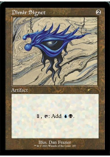 (英)【エッチングFoil】ディミーアの印鑑 / Dimir Signet【SLD】 旧枠 Dan Frazier is Back: The Allied Signets No.287