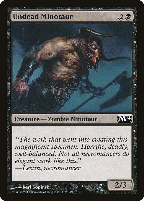 (英)【Foil】アンデッドのミノタウルス / Undead Minotaur【M14】 No.119