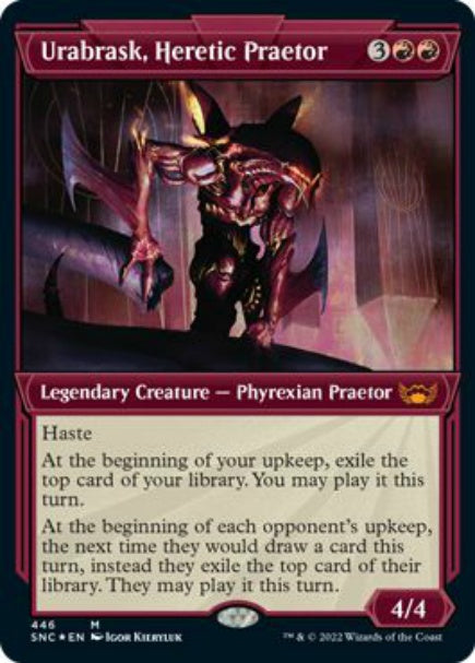 (英)【エッチングFoil】異端の法務官、ウラブラスク / Urabrask, Heretic Praetor【SNC】 No.446