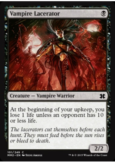 (英)【Foil】吸血鬼の裂断者 / Vampire Lacerator【MM2】 No.101