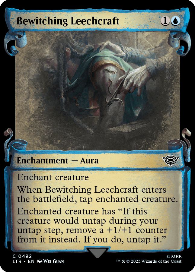 (英)【銀Foil】たぶらかしの呪い治療 / Bewitching Leechcraft ★ショーケース枠★(中つ国の巻物) 【LTR】 No.492