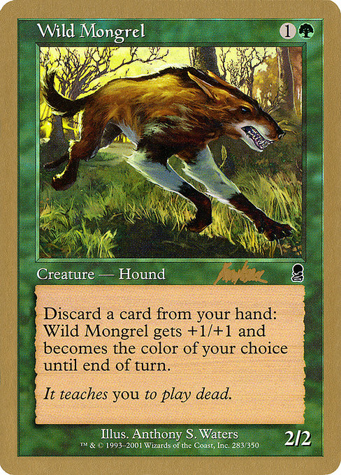 (英)野生の雑種犬 / Wild Mongrel【WC02】 World Championship Decks 2002 Brian Kibler 金枠 No.065