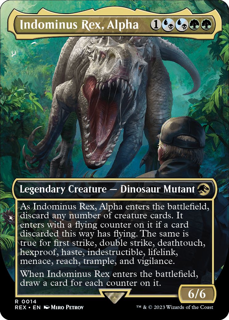(英)君臨するもの、インドミナス・レックス / Indominus Rex, Alpha ★ボーダーレス★(「ジュラシック・ワールド」コレクション) 【REX】 No.014