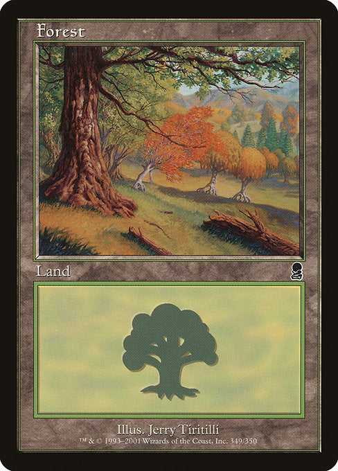 (英)【Foil】森 / Forest【ODY】 No.349