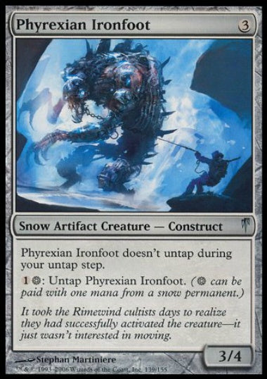 (英)【Foil】ファイレクシアの鉄足 / Phyrexian Ironfoot【CSP】 No.139