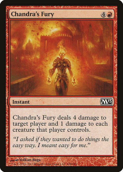 (英)【Foil】チャンドラの憤怒 / Chandra's Fury【M13】 No.124