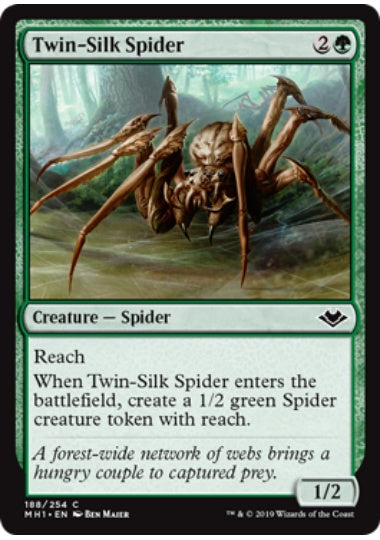 (英)【Foil】双子絹蜘蛛 / Twin-Silk Spider【MH1】 No.188