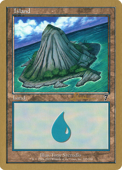 (英)島 / Island【WC01】 World Championship Decks 2001 Antoine Ruel 金枠 No.102