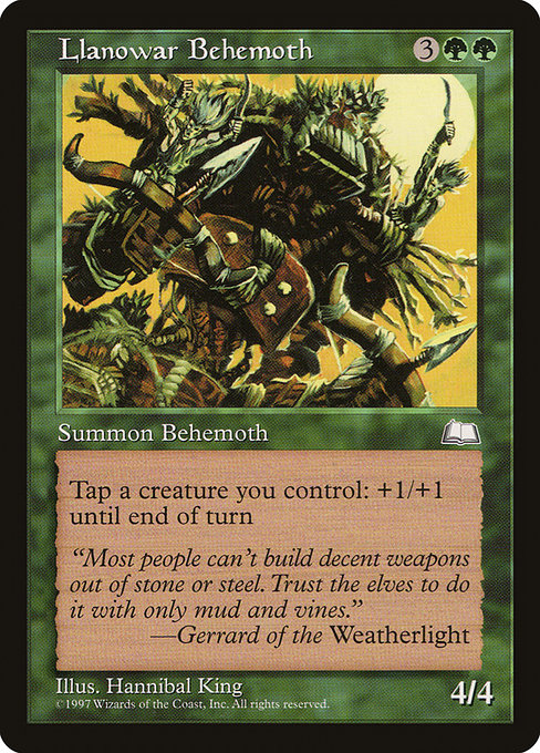 (英)ラノワールのビヒモス / Llanowar Behemoth【WTH】 No.132