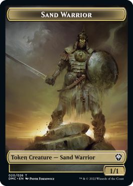 (英)砂漠の民・戦士トークン / Sand Warrior Token【DMC-TOKEN】 No.020