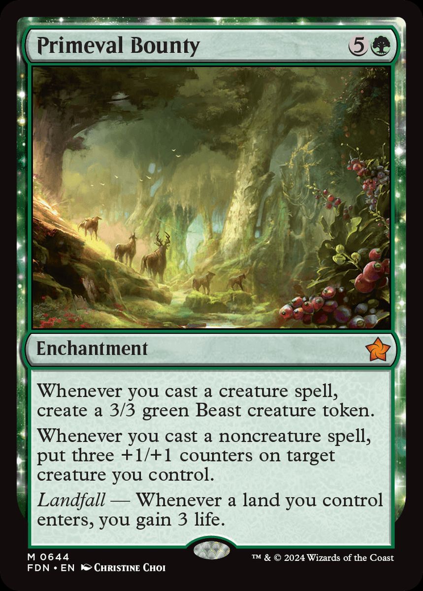 (英)原始の報奨 / Primeval Bounty【FDN】 Starter Collection収録 No.644