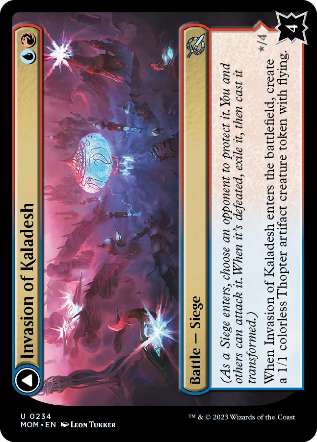 (英)【Foil】カラデシュへの侵攻 / Invasion of Kaladesh - 黄金鱗の旗艦、エーテルウィング / Aetherwing, Golden-Scale Flagship【MOM】 No.234