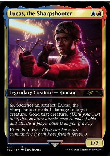 (英)【Foil】Lucas, the Sharpshooter【SLD】Secret Lair x Stranger Things No.344