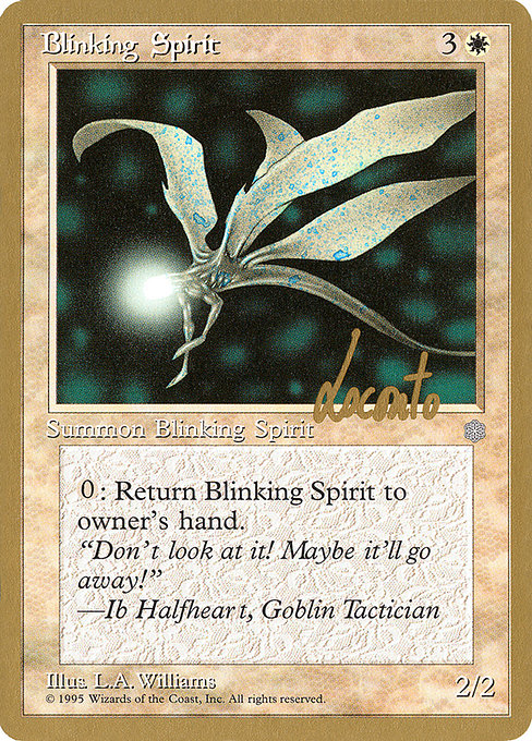 (英)またたくスピリット / Blinking Spirit【PTC】 ProTour NewYork Decks 1996 Michael Loconto 金枠 No.013