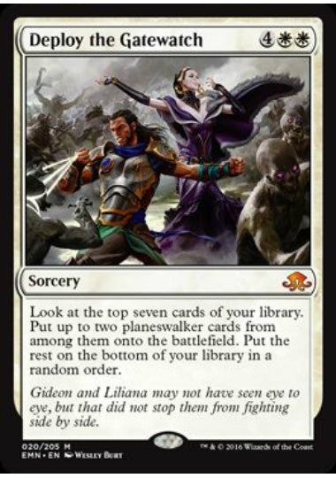 (英)【Foil】ゲートウォッチ配備 / Deploy the Gatewatch【EMN】 No.020