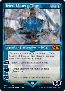 (英)【Foil】時の支配者、テフェリー / Teferi, Master of Time ★ショーケース枠★ 【M21】 No.291