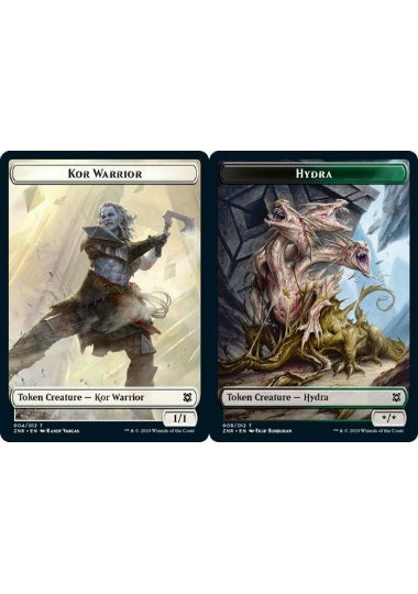 (英)【Foil】コー・戦士トークン / Kor Warrior TokenNo.004 - ハイドラトークン / Hydra Token【ZNR-TOKEN】 No.009