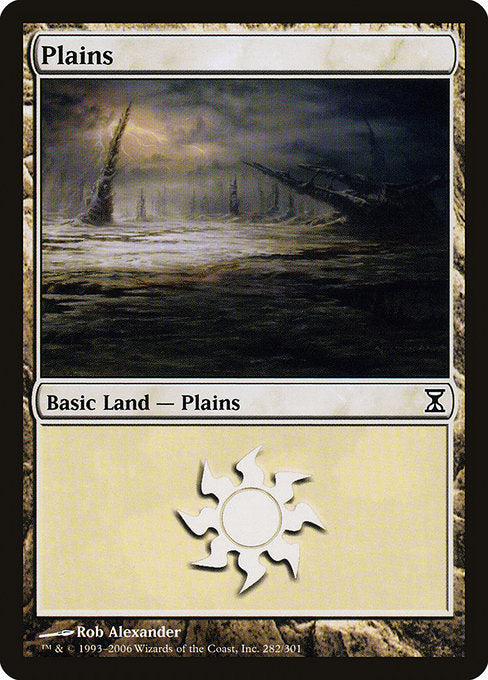 (英)【Foil】平地 / Plains【TSP】 No.282