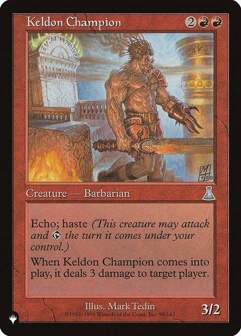 (英)ケルドのチャンピオン / Keldon Champion【UDS】 PWシンボル付き再販 No.090
