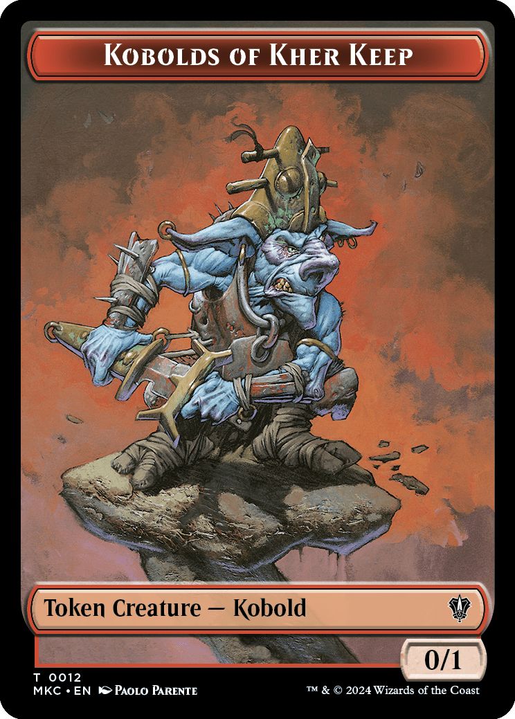 (英)カー砦のコボルドトークン / Kobolds of Kher Keep Token No.012 - 金トークン / Gold Token【MKC-TOKEN】 No.025