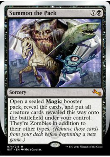 (英)【Foil】Summon the Pack 【UST】 No.074