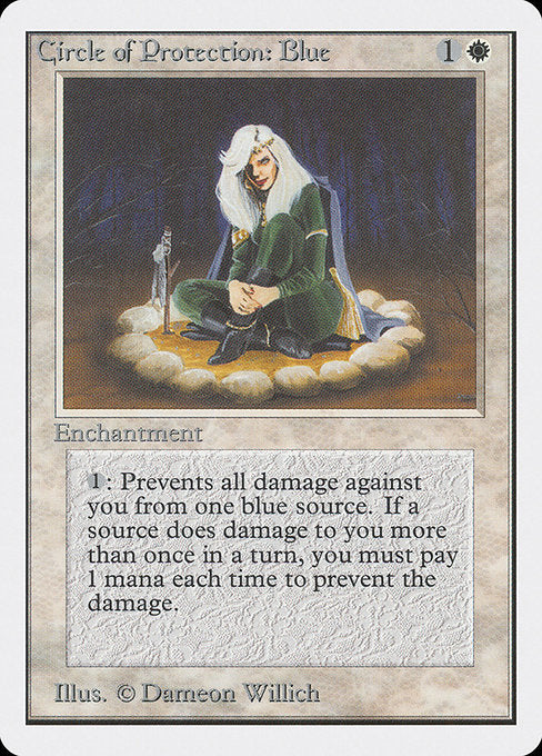 (英)青の防御円 / Circle of Protection: Blue【2ED】 No.011