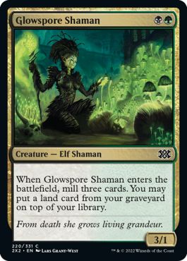 (英)光胞子のシャーマン / Glowspore Shaman【2X2】 No.220