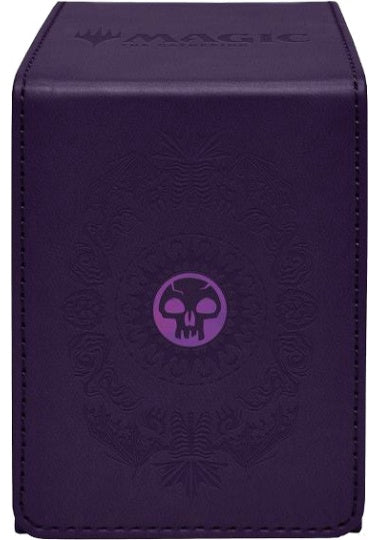 【サプライ】 ウルトラプロ MTG マナ7ライン アルコーブフリップデッキボックス 沼 / Ultra PRO MTG Mana 7 Alcove Flip Deck Box Swamp ※発送方法は「ゆうパック」を選択してください。