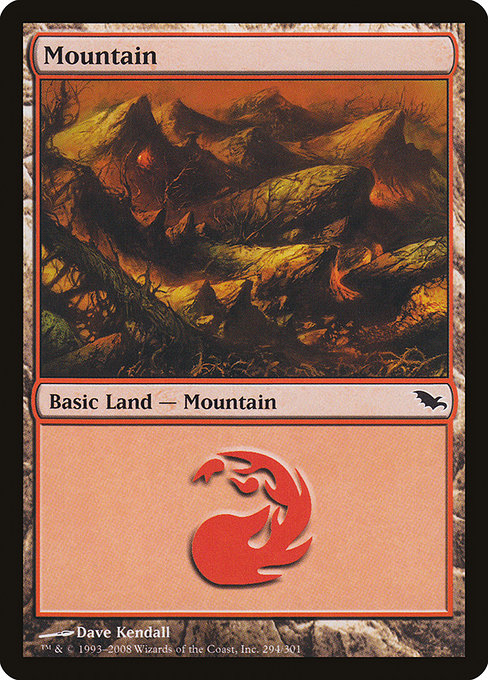 (英)【Foil】山 / Mountain【SHM】 No.294