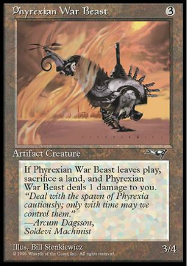 (英)Phyrexian War Beast【ALL】 (左向き) No.127A