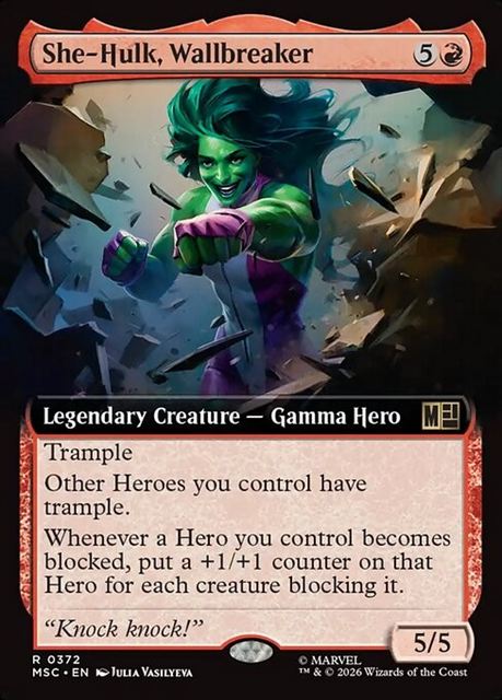 (英)壁を砕く女戦士、シーハルク / She-Hulk, Wallbreaker ★拡張枠★ 【MSC】 No.372