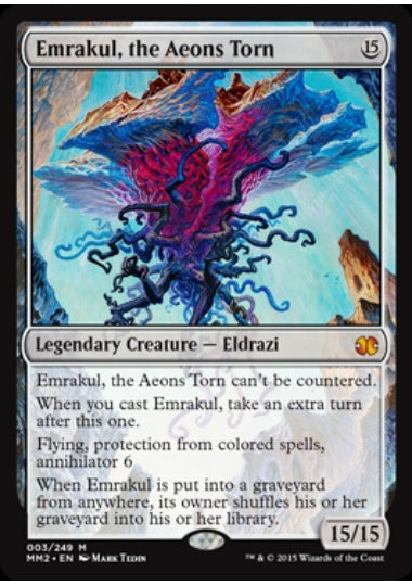 (英)【Foil】引き裂かれし永劫、エムラクール / Emrakul, the Aeons Torn【MM2】 No.003
