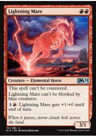 (英)稲妻牝馬 / Lightning Mare【M19】 No.151